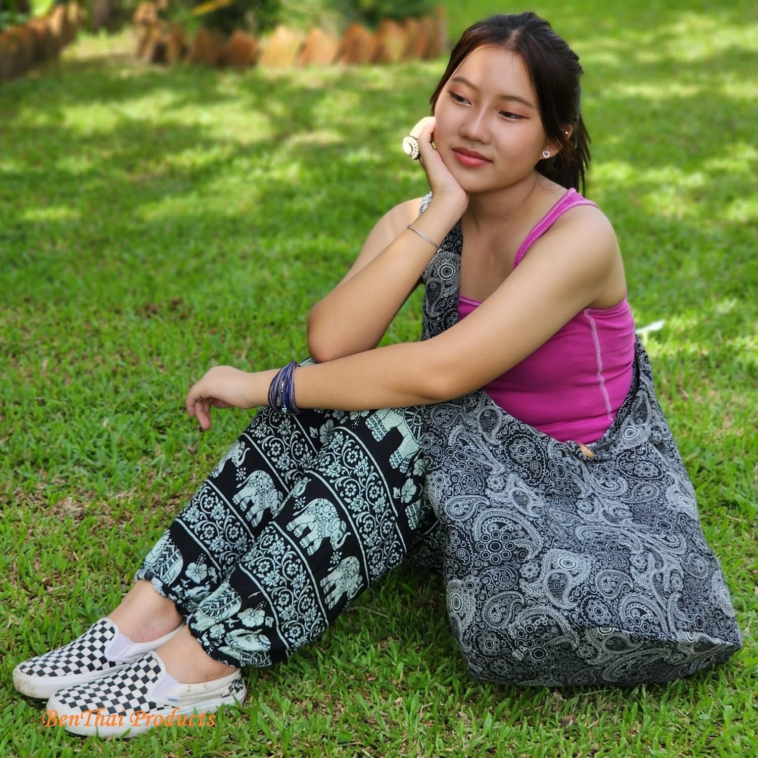 Paisley Cotton Hobo Bag: image 2
