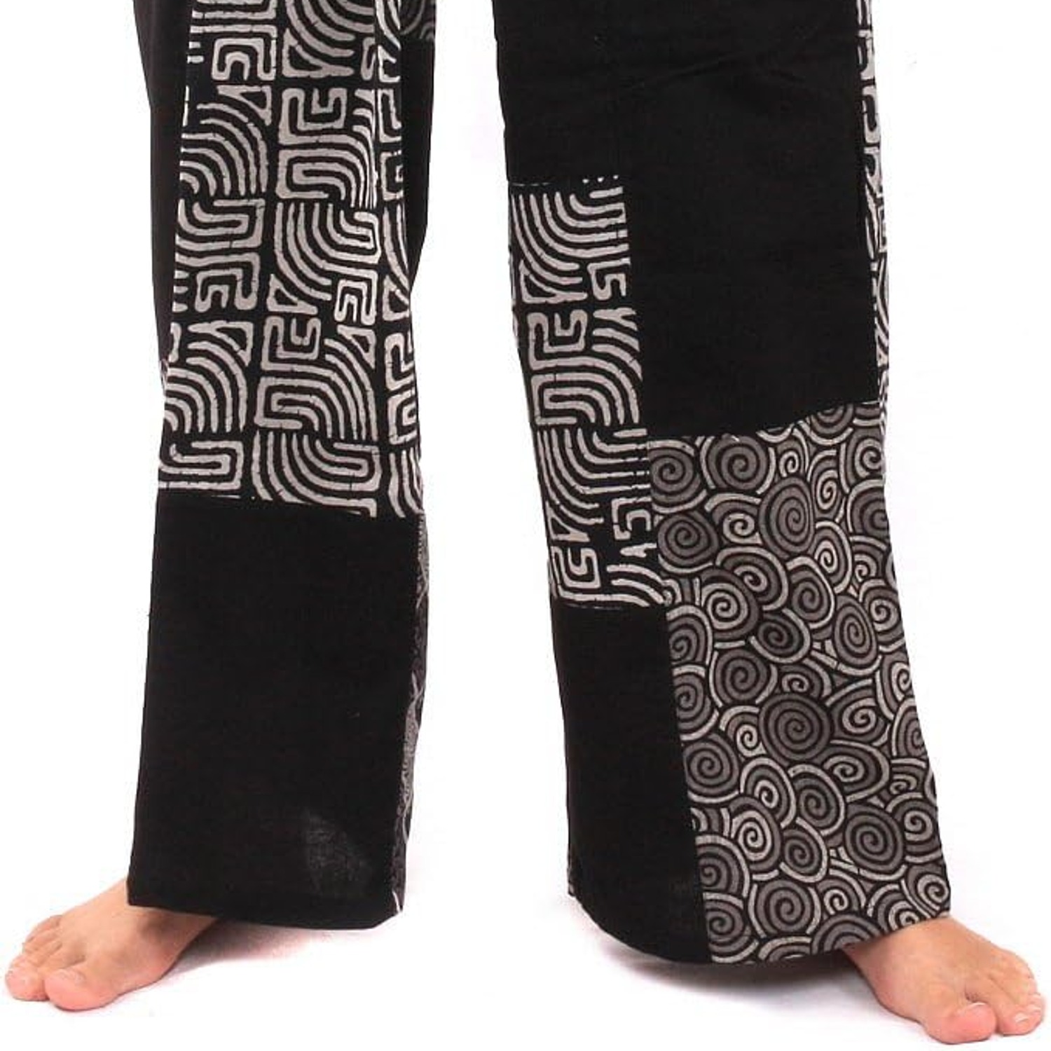 Blue Patchwork Thai Fisherman Pants: image 8