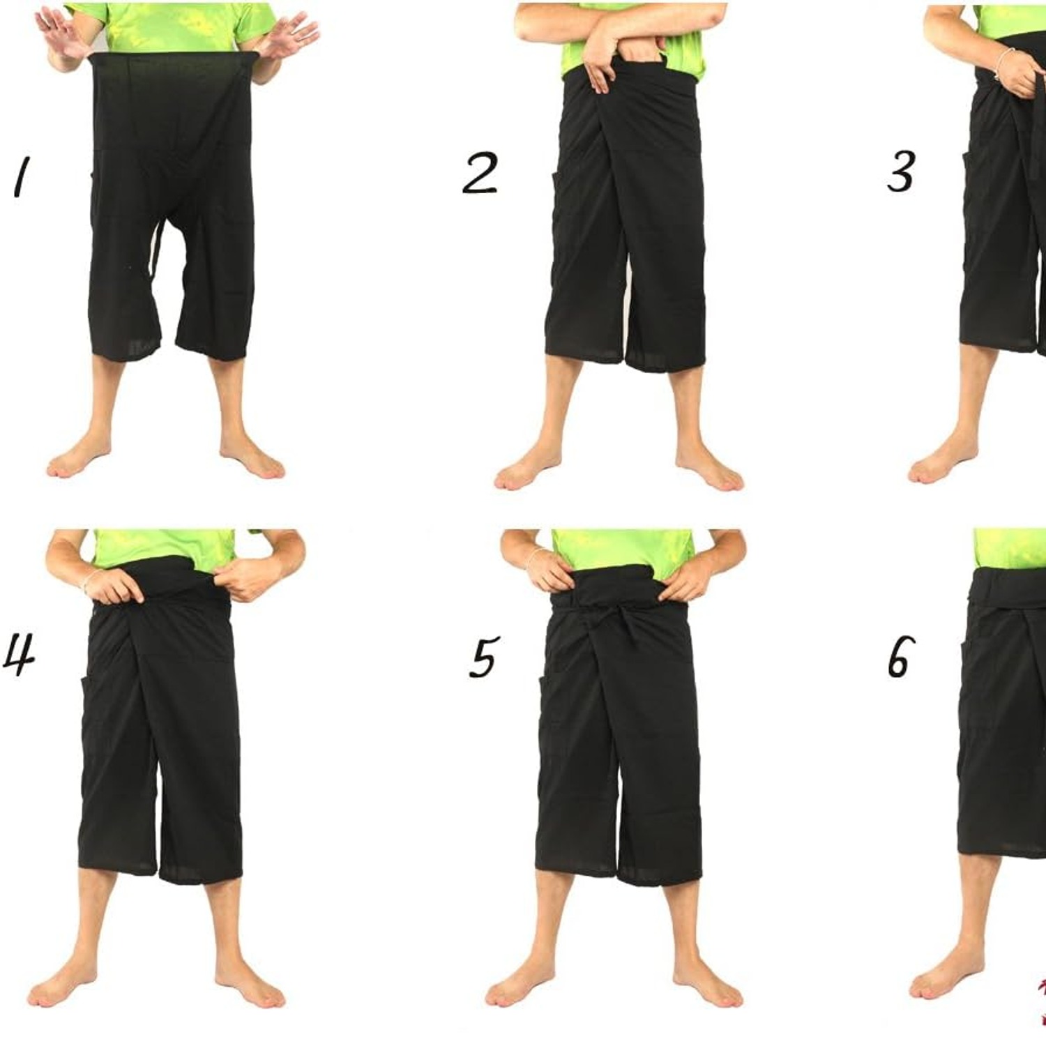 Cotton Blend Thai Fisherman Shorts: image 5