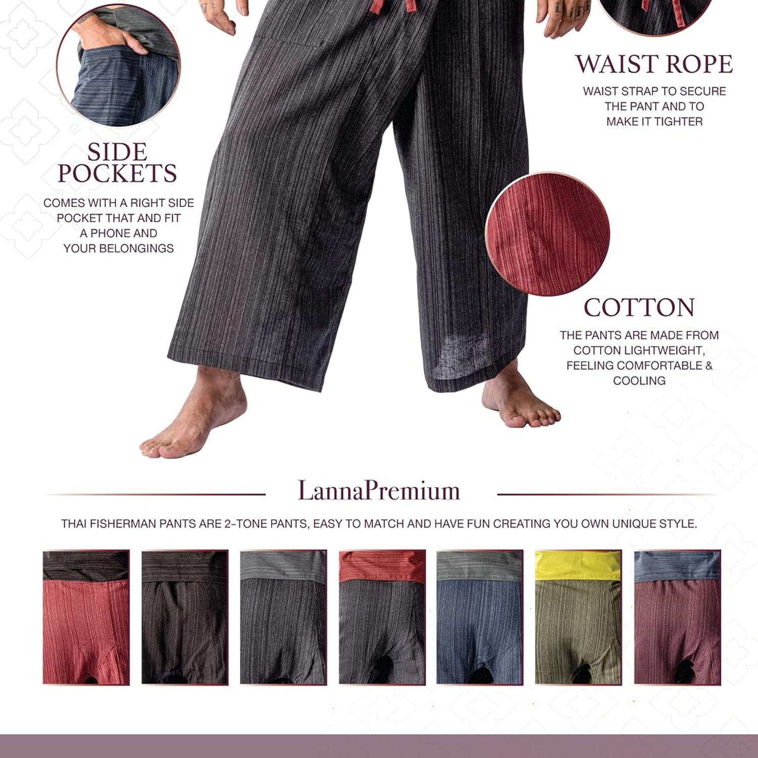 Two Tone Thai Fisherman Pants: image 5