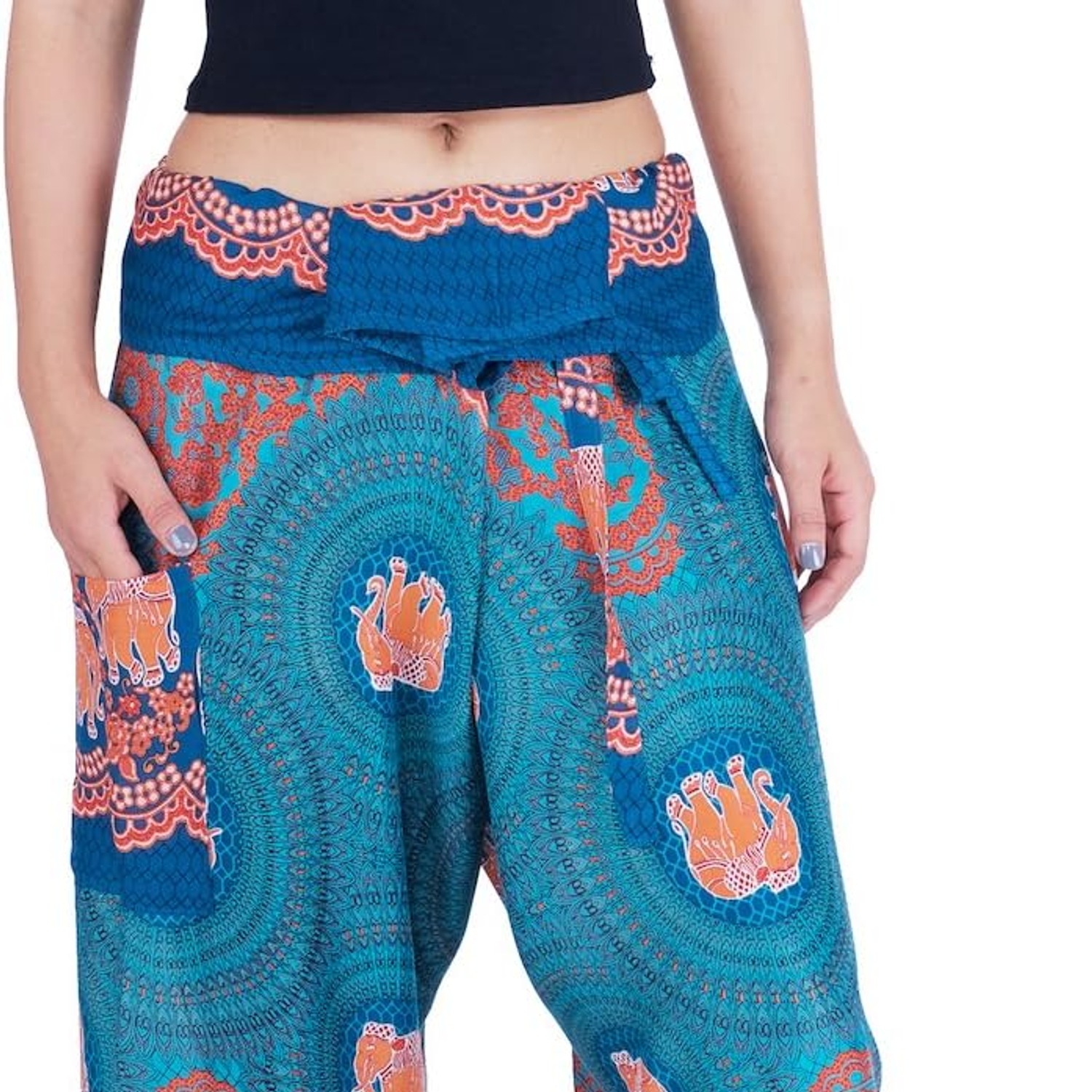 Rayon Mandala Fisherman Pants Small to Medium: image 7